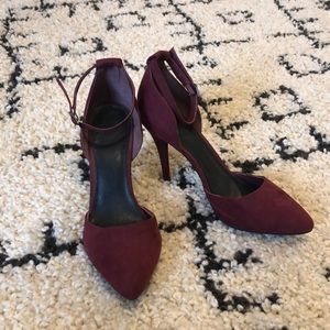 Maroon stilettos